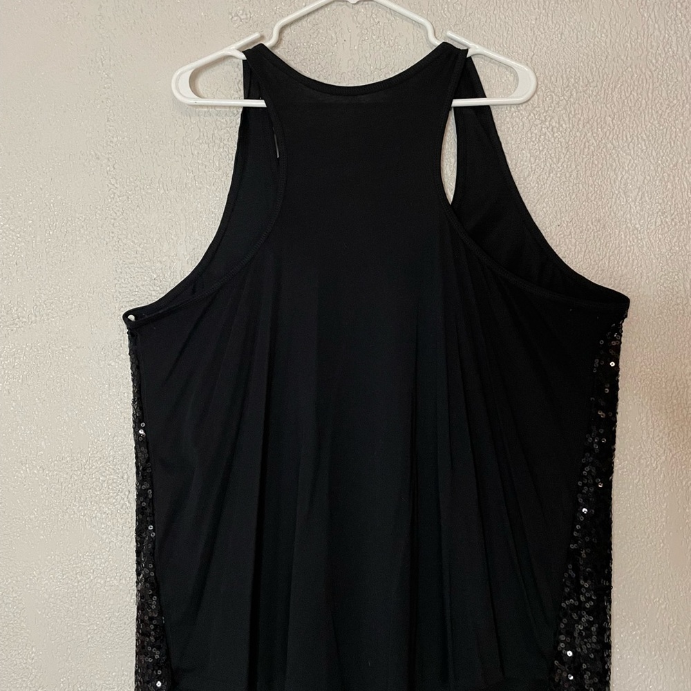 Black Sequined Tank Lane Bryant 22/24 NWT
